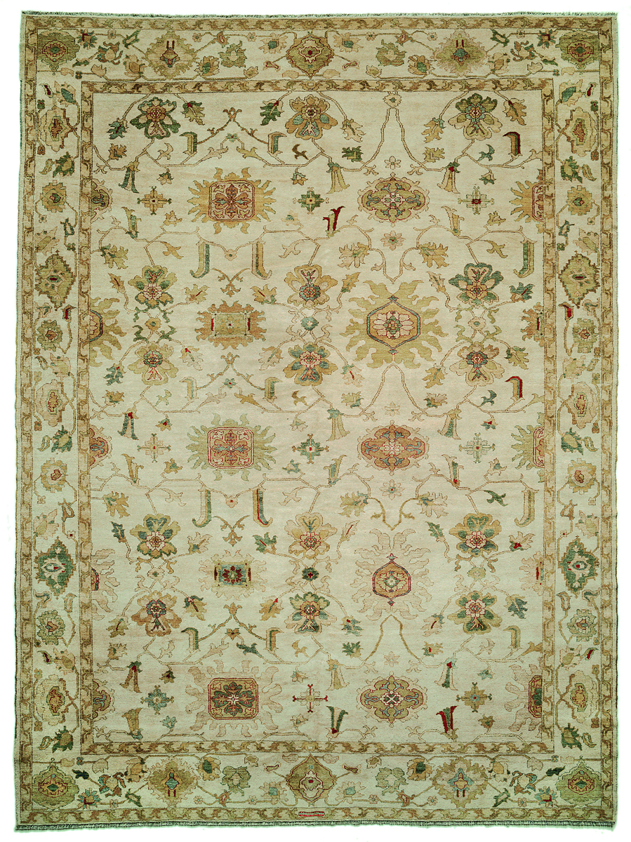 Turkish Sultanabad 2X3 Ivory Area Rug #1142477