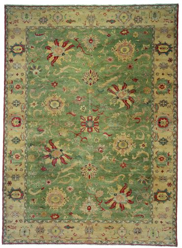 Sultanabad 15×21 in Green/Tobacco